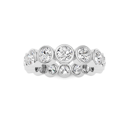 3.1CTW Round Shaped Lab Grown Diamond (F/VS) Eternity Band Ring in 14K Gold