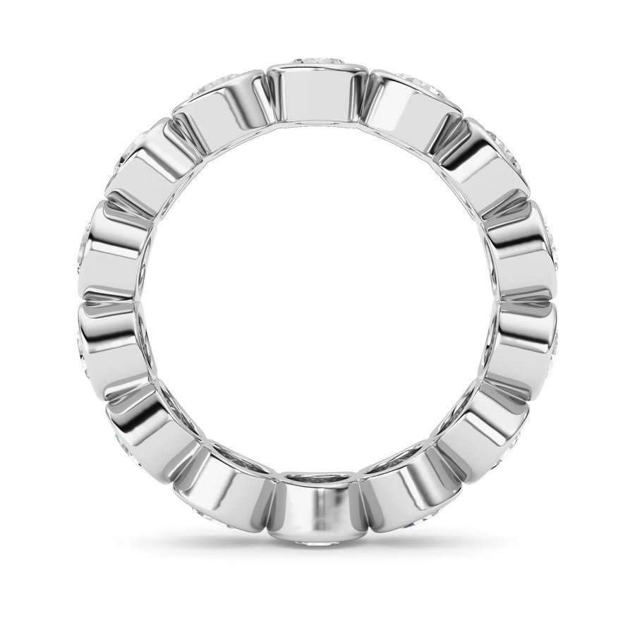 3.1CTW Round Shaped Lab Grown Diamond (F/VS) Eternity Band Ring in 14K Gold