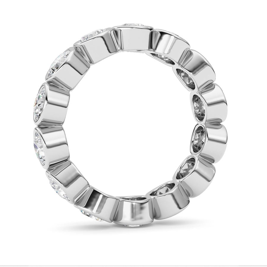 3.1CTW Round Shaped Lab Grown Diamond (F/VS) Eternity Band Ring in 14K Gold
