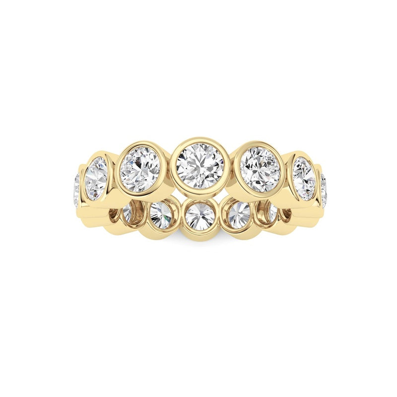 3.1CTW Round Shaped Lab Grown Diamond (F/VS) Eternity Band Ring in 14K Gold