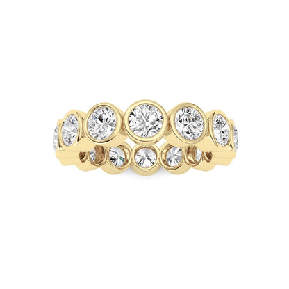 3.1CTW Round Shaped Lab Grown Diamond (F/VS) Eternity Band Ring in 14K Gold