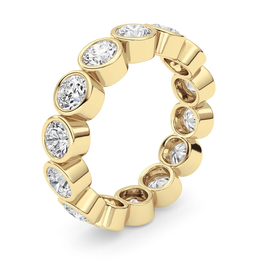 3.1CTW Round Shaped Lab Grown Diamond (F/VS) Eternity Band Ring in 14K Gold