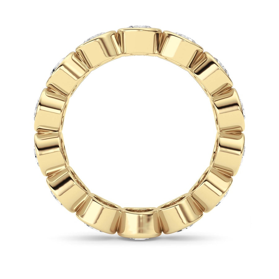 3.1CTW Round Shaped Lab Grown Diamond (F/VS) Eternity Band Ring in 14K Gold