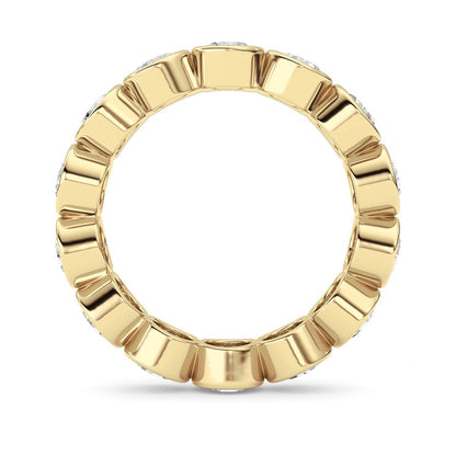 3.1CTW Round Shaped Lab Grown Diamond (F/VS) Eternity Band Ring in 14K Gold