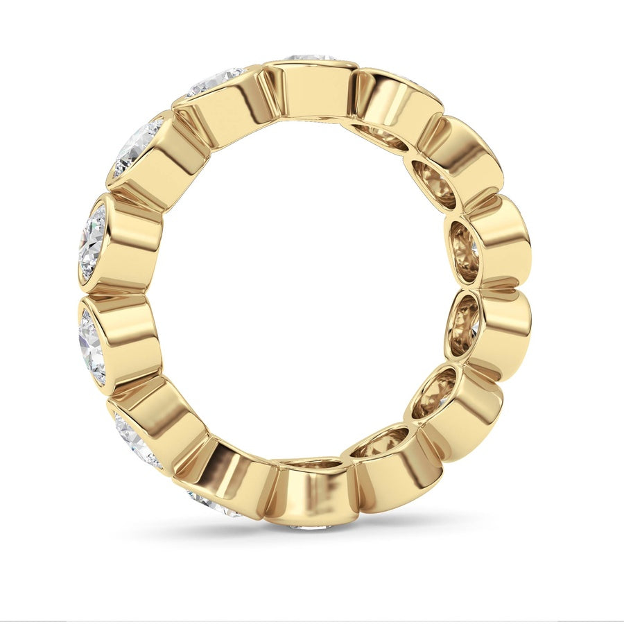3.1CTW Round Shaped Lab Grown Diamond (F/VS) Eternity Band Ring in 14K Gold