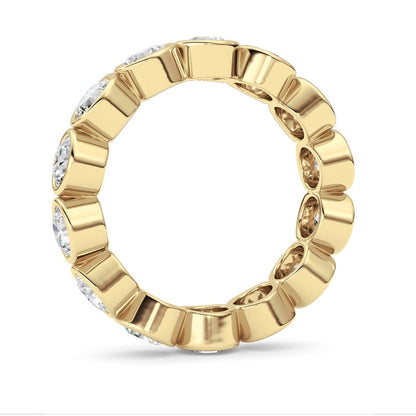 3.1CTW Round Shaped Lab Grown Diamond (F/VS) Eternity Band Ring in 14K Gold