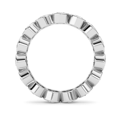 3.3CTW Round Shaped Lab Grown Diamond (F/VS) Eternity Band Ring in 14K Gold