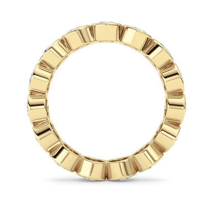 3.3CTW Round Shaped Lab Grown Diamond (F/VS) Eternity Band Ring in 14K Gold