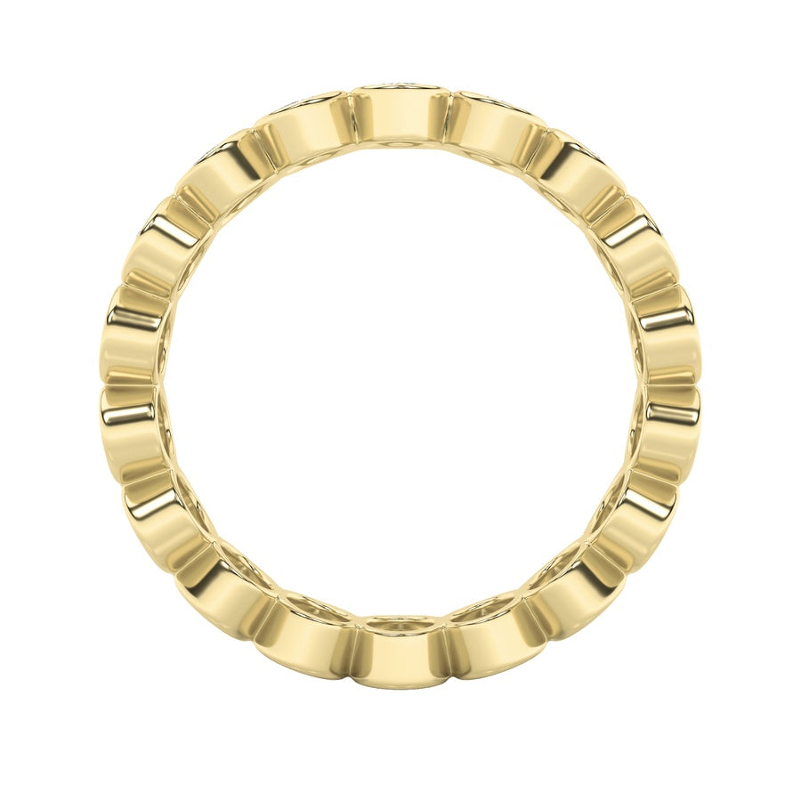3.75CTW Oval Shaped Lab Grown Diamond (F/VS) Eternity Band Ring in 14K Gold