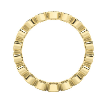 3.75CTW Oval Shaped Lab Grown Diamond (F/VS) Eternity Band Ring in 14K Gold