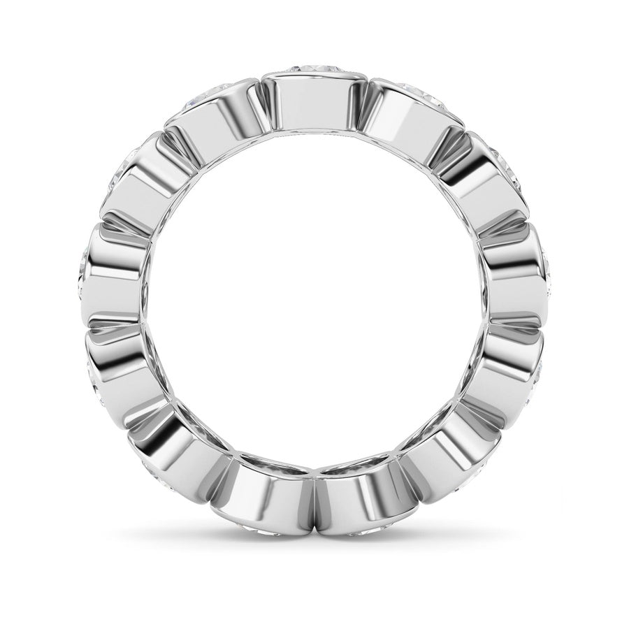 3.2CTW Round Shaped Lab Grown Diamond (F/VS) Eternity Band Ring in 14K Gold