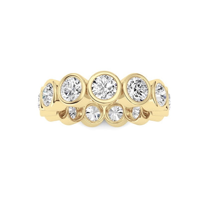 3.2CTW Round Shaped Lab Grown Diamond (F/VS) Eternity Band Ring in 14K Gold