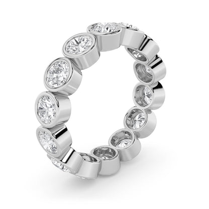 3.5CTW Round Shaped Lab Grown Diamond (F/VS) Eternity Band Ring in 14K Gold