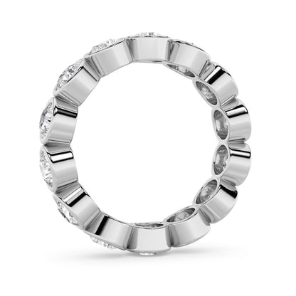 3.5CTW Round Shaped Lab Grown Diamond (F/VS) Eternity Band Ring in 14K Gold