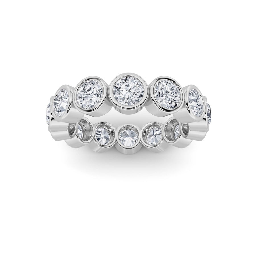 3.5CTW Round Shaped Lab Grown Diamond (F/VS) Eternity Band Ring in 14K Gold