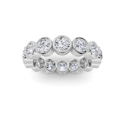 3.5CTW Round Shaped Lab Grown Diamond (F/VS) Eternity Band Ring in 14K Gold
