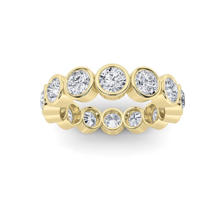 3.5CTW Round Shaped Lab Grown Diamond (F/VS) Eternity Band Ring in 14K Gold