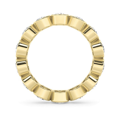 3.5CTW Round Shaped Lab Grown Diamond (F/VS) Eternity Band Ring in 14K Gold
