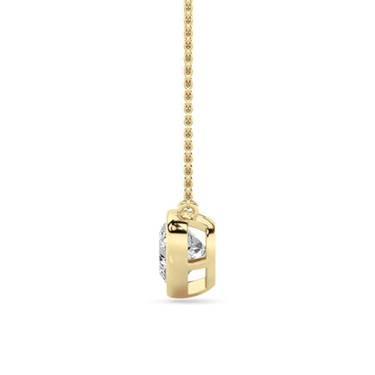 2CTW Heart Shape Lab Grown Diamond (F/VS ) Pendant Necklace in 14K Gold