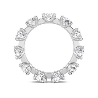 3CTW Round Shaped Lab Grown Diamond (F/VS) Eternity Band Ring in 14K Gold